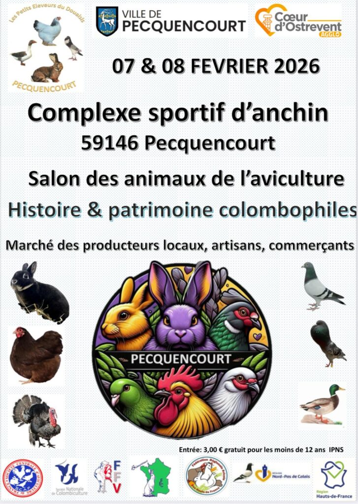 Affiche exposition avicole fevrier 2026
